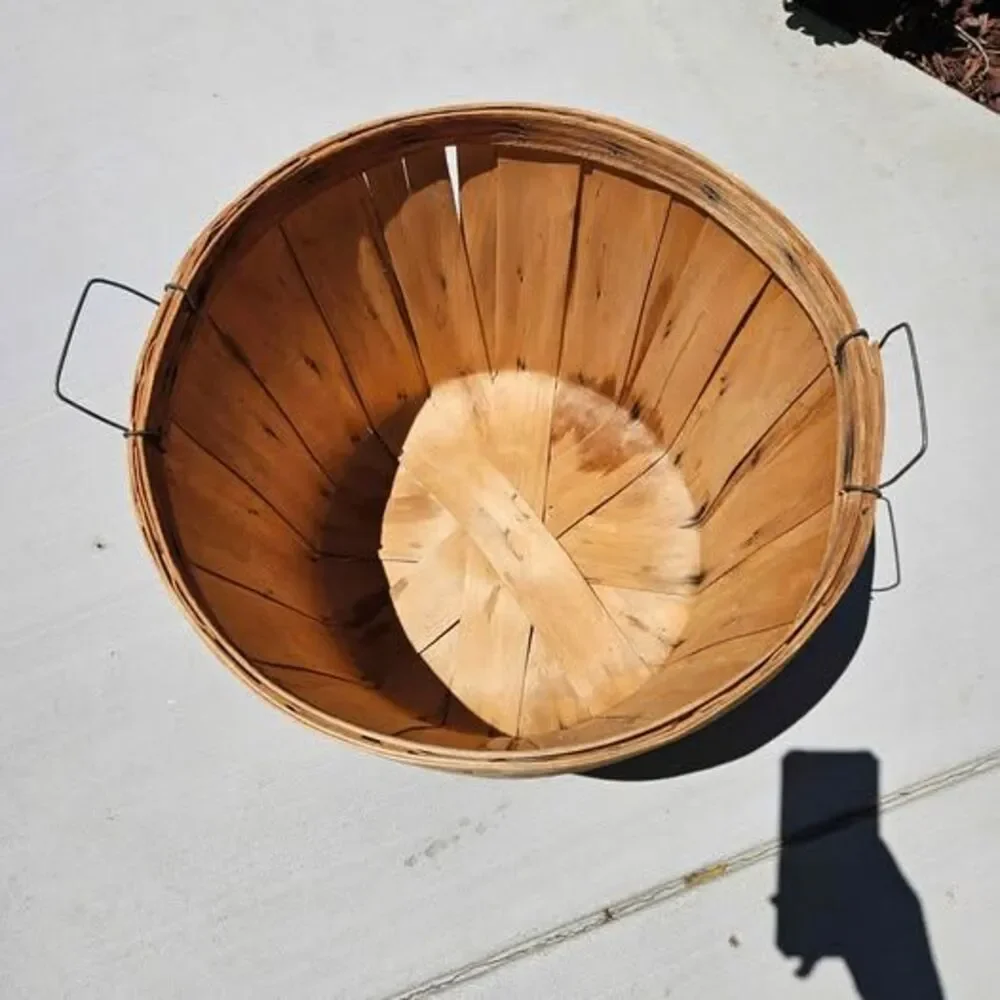 Vintage Wooden Bushel Basket